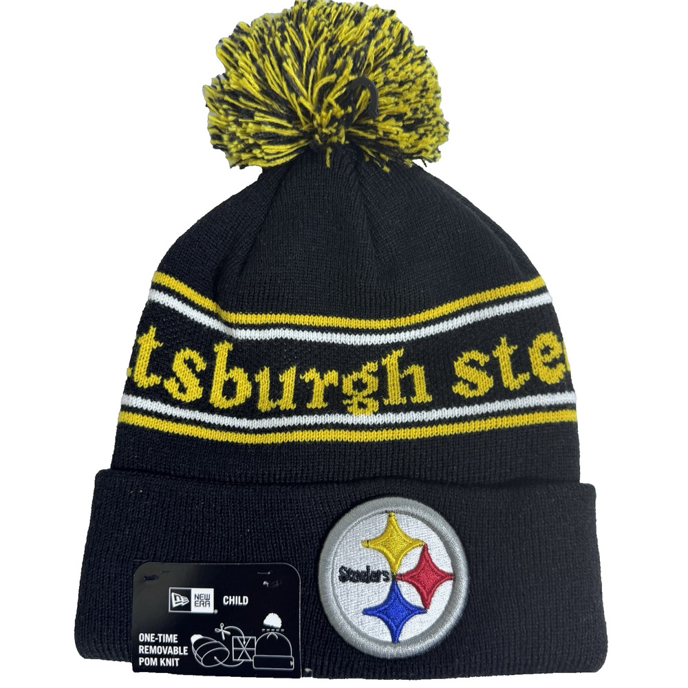 Pittsburgh Steelers For Child New Era Knit Hat Beanie Winter Stocking Hat